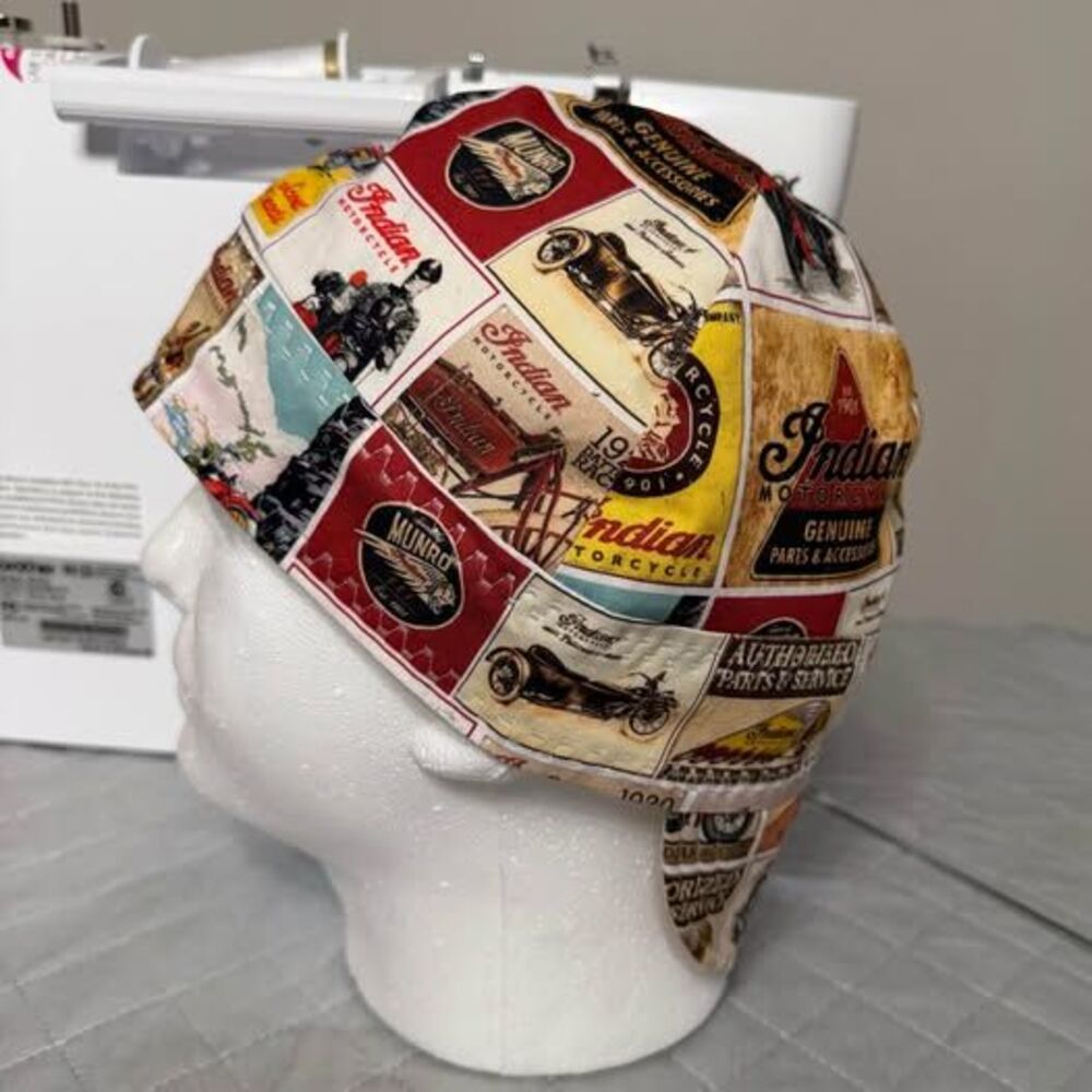 Custom Reversible Welding Caps 100% Cotton Personalized & Custom Fabric Options - Picture 4 of 5